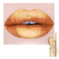 Depuplum Gold Lipsticks for Women Metallic Lipstick Long Lasting Shimmer Lip Gloss Metal Shine Glitter Waterproof Lipsticks Full Coverage Lip Color for Mother's Day,DP111 Ponyo