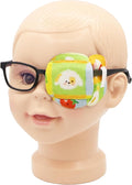 Astropic 3D Cotton & Silk Eye Patch for Kids | Boys Girls Eye Patch for Glasses | Medical Eyepatch for Children with Lazy Eye (Spotted Puppy, Left Eye)