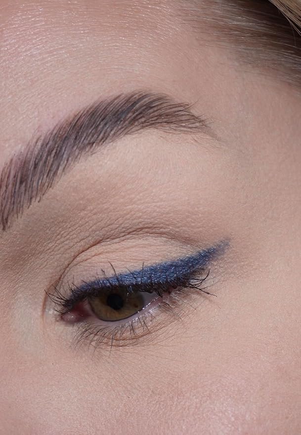 Sandstone Scandinavia Hypoallergenic Waterproof Metallic Eyeliner Pencil – Blue – Fragrance-Free, Vegan – Smudge-Proof Eye Liner for Sensitive Eyes