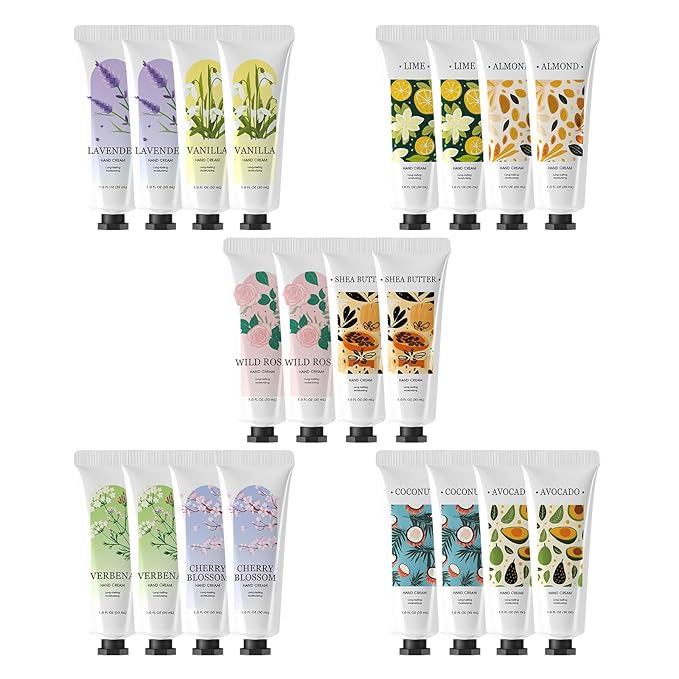 Green Canyon Spa Hand Lotion 20 Pack Mini Lotion Hand Lotion Travel Size Creams & Lotions Set Bachelorette Party Favors Small Gifts for Women Mothers Day Gifts