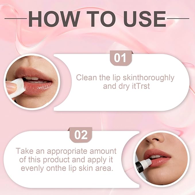 Lip Booster Plumping Serum - 24-Hour Volumizing Lip Treatment, Deeply Hydrating & Nourishing Gloss for Dry Lips, Enhances Lip Elasticity - Glovera Labios Carnosos (1PC)