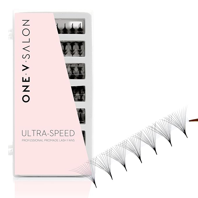 One V Salon Pro 14D Ultra-Speed Promade Fans,1000 Premade Extreme Mega Volume Lash Fans | D Curl | 0.05 | 9–15 mm Mixed Lengths | Thin Base, Fast Application Eyelash Extensions(Ultra 14D-0.05-D Curl)