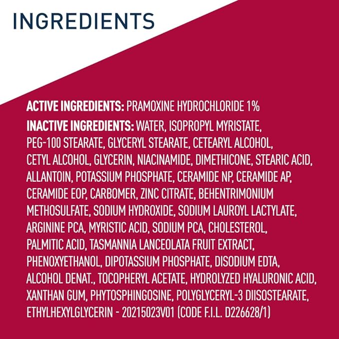 CeraVe Anti Itch Moisturizing Lotion with Pramoxine Hydrochloride, Relieves Itch with Minor Skin Irritations, Sunburn Relief, Bug Bites, 16 Ounces