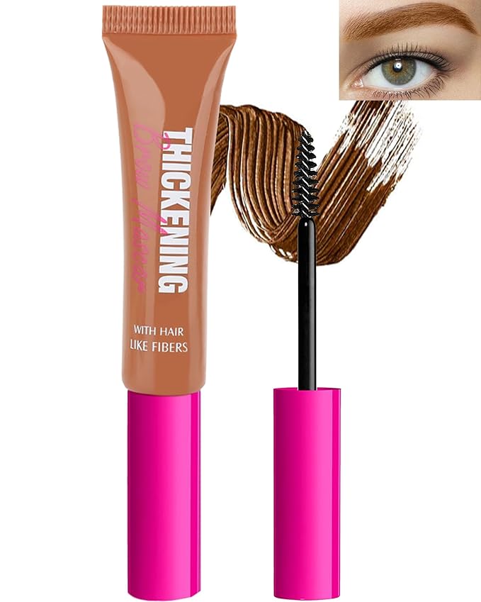 Waterproof Tinted Brow Gel-1Pcs Auburn Thickening Eyebrow Mascara Glue,Brow Lift Fast Sculpt,Color Brow Filler Gream Gel,Long Lasting Eye Makeup for Women,Light Medium Dark Brown Cover Gray Hairs-03