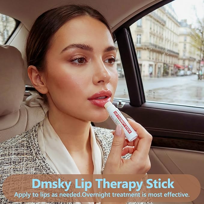Dmsky Lip Therapy Lip Balm Stick,10 Natural Berry Flavor Healing Hydrating Chapstick Bulk for Chapped Lips Severe,Dry Lips,0.15 OZ,Pack of 20