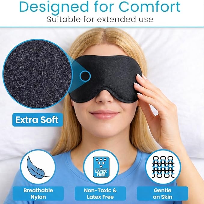 Arctic Flex Cooling Eye Mask - Gel Cold Compress for Migraine, Puffy Eyes, Sleeping, Headaches - Heated Eye Mask for Women & Men - Hot & Cold Therapy - After Surgery Ice Treatment, Reusable, Freezable