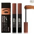 2Pcs Peel Off Eyebrow Tint,Long-lasting Tattoo Eyebrow Gel Easy Peel Off,Waterproof Brow Stain Gel,For Fuller & Defined Looking Brows（02 Dark Brown）