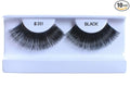 10 Pairs 100% Human Hair False Eyelashes Natural Black #201
