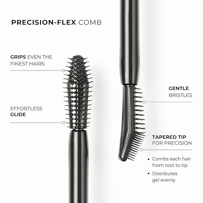 Wunderbrow Frame & Set Brow Gel, Clear Eyebrow Gel for Long-Lasting Flexible Hold, Flake-Free & Zero Residue