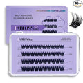 Fabloss Self Adhesive Eyelashes Clusters 40Pcs-Thick Volume Lashes Press On Lashes Self Adhesive Lashes Pre-Glued Lashes Clusters Kit No Remover No Residue 14-16MM