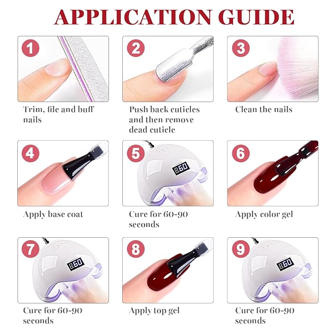 RARJSM Jelly Glass Dark Red Gel Nail Polish Neutral Cherry Mocha Dark Plum Red Sheer Amber Gel Polish 15ml Single Bottle Transparent Nail Gelpolish Soak off UV LED Cured for Home Salon DIY Manicure