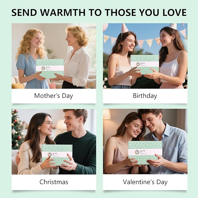 23 Pcs Mother's Day Gifts for Mom, Tea Tree Facial Skin Care Set, Bath and Body Gifts for Women & Men, Self-Care Relaxation Kit, Home Spa Gift Basket, Sheet Mask, Birthday, Christmas, Anniversary