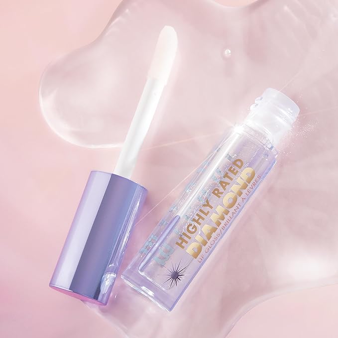 Milani Highly Rated Diamond Lip Gloss - Clear High-Shine Finish | Volumizing Optical Lip Plumper with Hyaluronic Acid & Moisturizing Oils, Non-Sticky & Cruelty-Free, Pack of 1