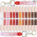 O'CHAIN 24 Pack Lip Oil Set with Portable Keychain, High Shine & Moisturizing, Long Lasting Wear, Deep Hydrating Nourishing Lip Care and Repair Kit for Women and Girls