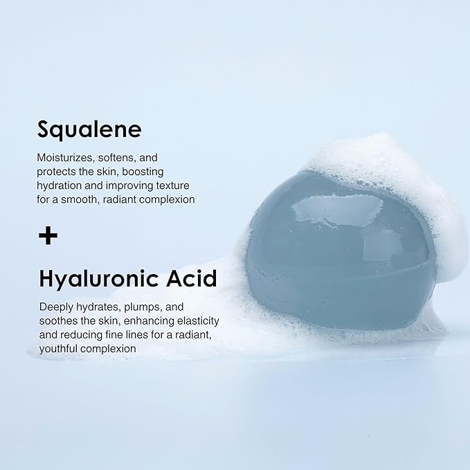Naisture Bebare Jelly Ball Duo (2pc): Daily Face Wash Korean Skin Care Cleanser in Peachy Pink and Fresh Aqua