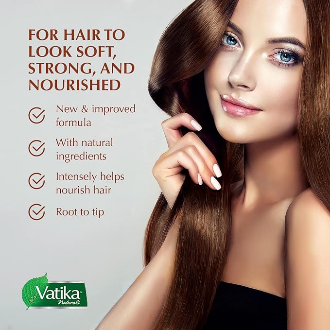 Vatika Naturals Cactus Enriched Hair Oil - Hair Fall Control & Strengthening - Nourishes Scalp & Roots - Reduces Breakage & Promotes Healthy, Thick Hair - for Stronger, Fuller Hair - 300ml