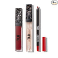 The Lip Bar Vegan Lip Kit, with Straight Face Lip Liner, Bawse Lady Liquid Matte Lipstick, and Minimalist Non-Sticky Lip Gloss, 3 pieces