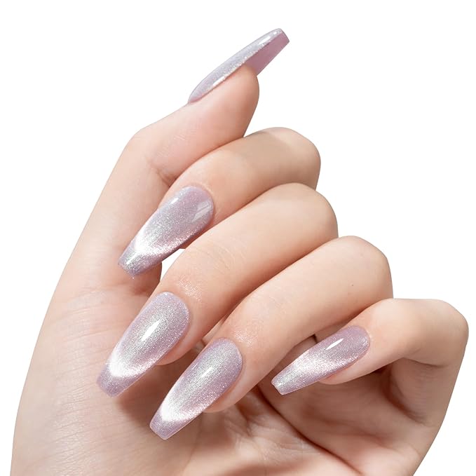 MAYCHAO 15ML Cat Eye Gel Nail Polish 1Pc Aurora Mermaid 01 Gel Polish with Magnet Soak off Holographic Magnetic Nail Polish for Nail Art Manicure Salon DIY at Home, 0.5 OZ