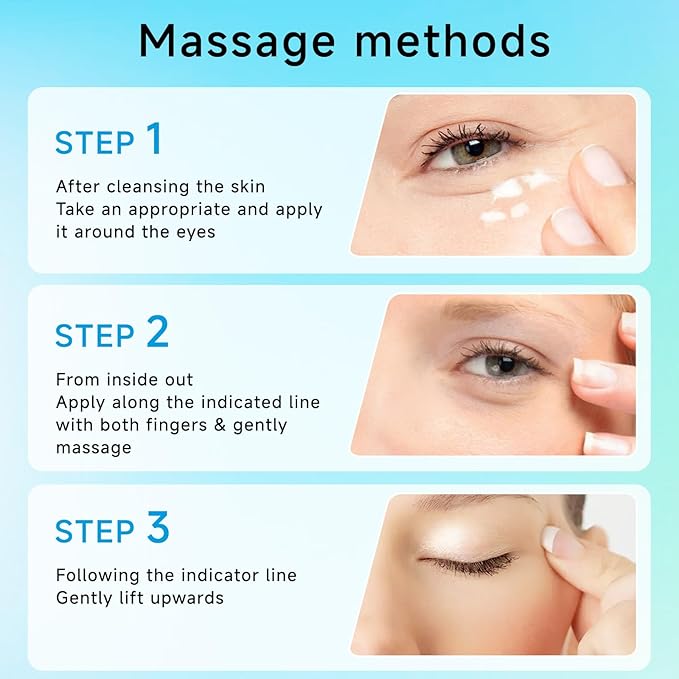 Retinol Eye Cream - Eye Cream for Dark Circles, Puffiness, Anti Aging, with Peptides, Caffeine
