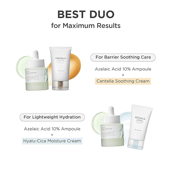 SKIN1004 Azelaic Acid 10% Ampoule, Hydrating Face Serum for Blemish-Prone & Oily Skin, Redness Soothing Serum for face, Visible Marks & Breakout Care with Centella, Korean Skin Care, 1.01 fl.oz / 30ml