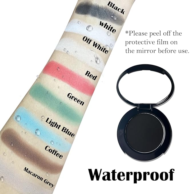 MEICOLY Light Purple Eyeshadow with Mirror,Matte Violet Lavender Eye Shadow Palette,Lilac Purple Powder Makeup for Women and Girls,Eye Makeup Eyelid Color,High Pigment,Long Wearing,Waterproof