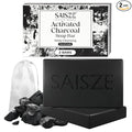 Activated Charcoal Soap Bar for Acne and Oil Skin, Natural Black Soap for Face and Body Paraben and Sulfate-Free, 8 Ounce