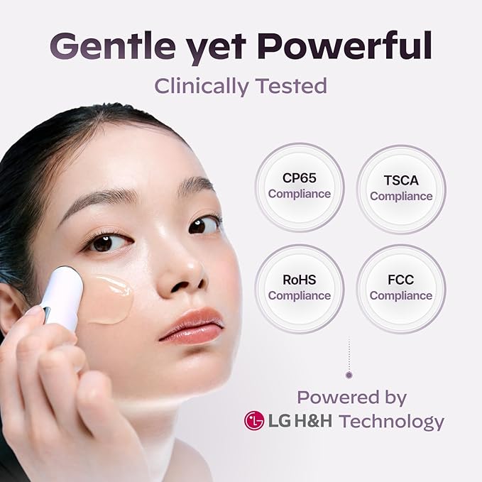 LG Pra.L Superform Galvanic Booster Blush Pink, 1min booster for ageless skin, anti-aging and firming pocket booster, Korean skincare, Glow on the go, Serum booster device, Glass skin, Gift