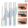 Multichrome Liquid Eyeshadow Set,3 Colors Multi-Dimensional Eye Liner Makeup,High Pigment Waterproof Metallic Eye Shadow,Ultre Fine Tip Glitter Eyeshadow (A01+A02+A03)