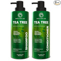 Tea Tree Shampoo and Conditioner Set - Sulfate Free, Anti Dandruff Hair Care for Men and Women - Cleansing Formula for Itchy Scalp and Oil Control - 14 Fl Oz (Set of 2)
