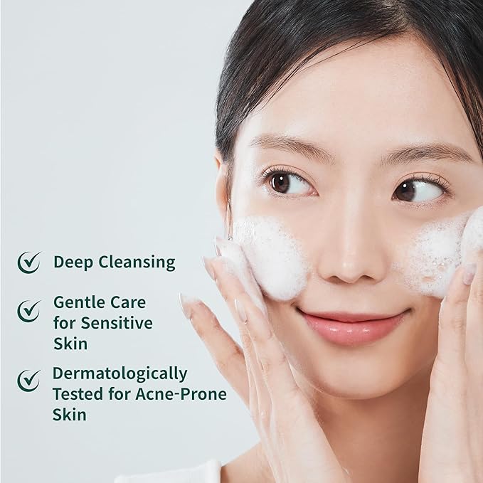 Calm Calm Down Cica Foam Cleanser – Deep Pore Cleansing, Face Wash with 5-CICA Complex | Soothing, Calming, Mild Formula for Daily Use | 5.07 fl.oz. / 150 ml