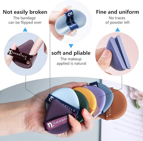 14Pcs Air Cushion Makeup Sponges for Foundation Concealer Teardrop Mix Setting Powder Puff Makeup Cushion Puff Foundation Sponge Blender Sponge for Liquid, Cream, and Powder