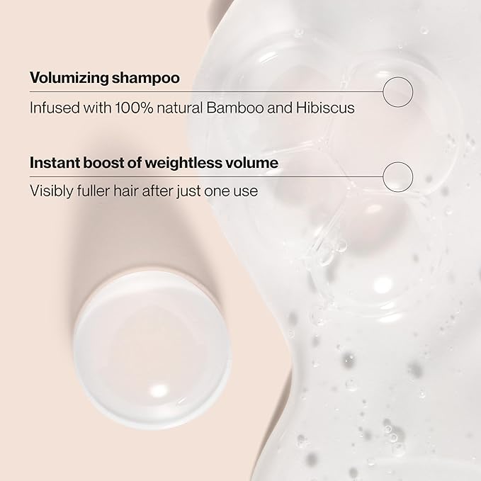 Suave Bamboo & Hibiscus Volumizing Shampoo, for Fine and Flat Hair, Salon Proven System for Boosting Hair Volume and Body, 28 oz, 4 Pack