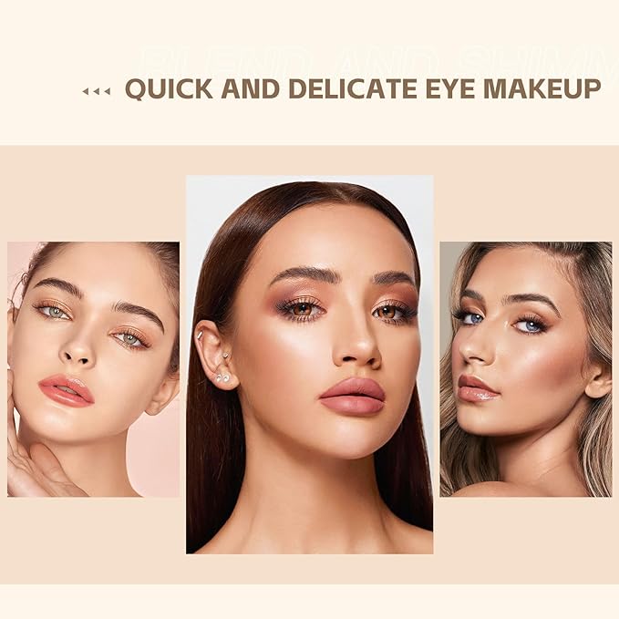 6 Pcs Shimmery Eyeshadow Stick Two Color Eye Glitter Shadow Pencils with Waterproof and Retractable Eye Shadow for Glitter Makeup(Two-Color)