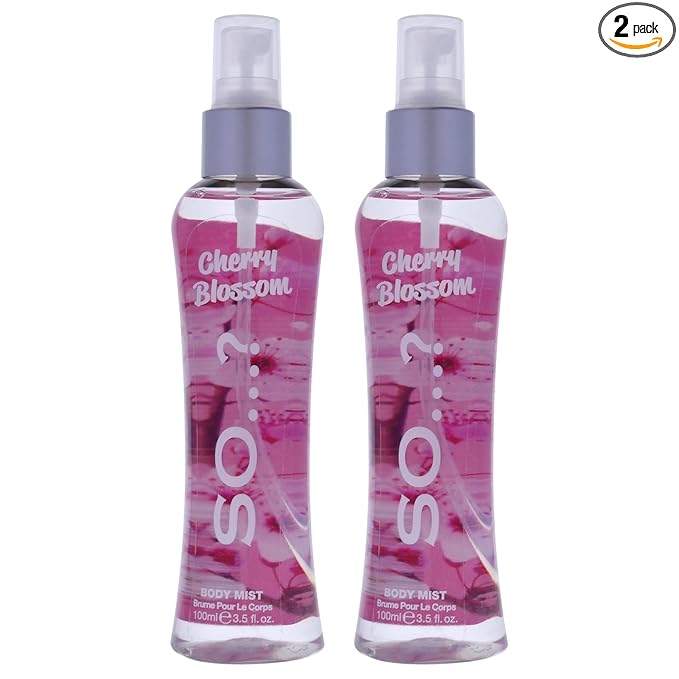 Cherry Blossom Body Mist by So…? for Women - 3.5 oz Body Mist - Pack of 2