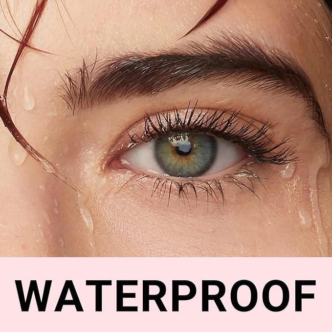 Volumizing and Lengthening Mascara,Black Mascara Waterproof,Liquid Curling Eyelash Mascaras,Voluminous Tubing Smudge Proof Fiber Mascaras,No Clumping or Flaking