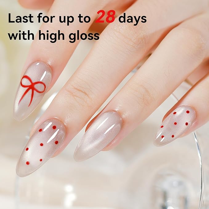 Cat Eye Gel Nail Polish，3 In 1 Step Nude Cateye Gel Polish with Magnet, Magnetic Shimmer HEMA Free TPO Free Long Lasting Soak Off UV DIY Nail Art 12ml