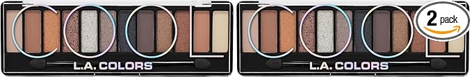 L.A. COLORS Color Vibe Eyeshadow, CES791 Cool CES791TAG (Pack of 2)