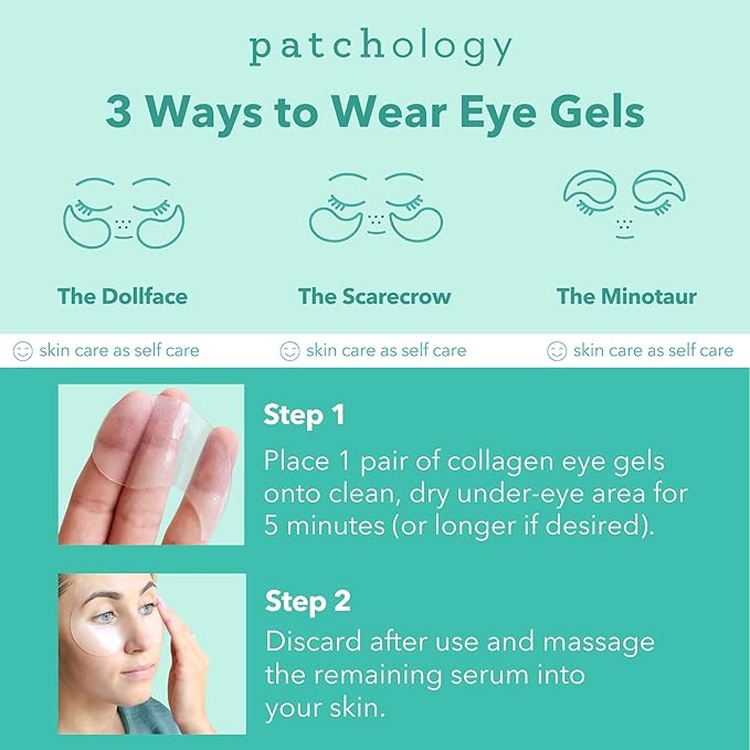 Patchology Rejuvenating Under Eye Patches for Dark Circles & Puffy Eyes - Hydrating Eye Mask with Caffeine & Collagen - Reduces Dark Circles, Puffiness, and Wrinkles - Under Eye Care (15 Pairs)