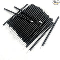 100PCS Black Disposable Eyeliner Brushes, Cosmetic Eye Wands for Eyeliners, Lip Liners, Eye Makeup, Eyelashes, and Detail Painting, Makeup Brush Applicators
