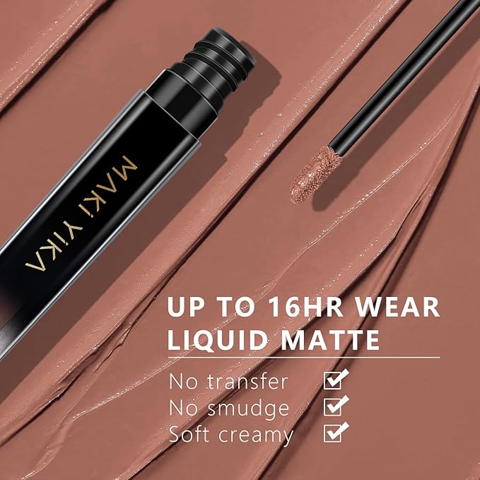 MAKI YIKA Dark Purple Lipstick for Women Color Stay Long Lasting Lipsticks Smudgeproof Matte Liquid Lipstick Waterproof Voilet Lip Color, Deep Voilet | quick dry, waterproof