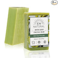 Goat Milk Soap Bars, Avocado (2 Pack) - Face, Hands & Body, Premium, Handmade w/Real Milk in USA - Natural Bar for Men, Women - Fragrance-Free Goat Soap, Gently Exfoliating, No Dyes (3oz)