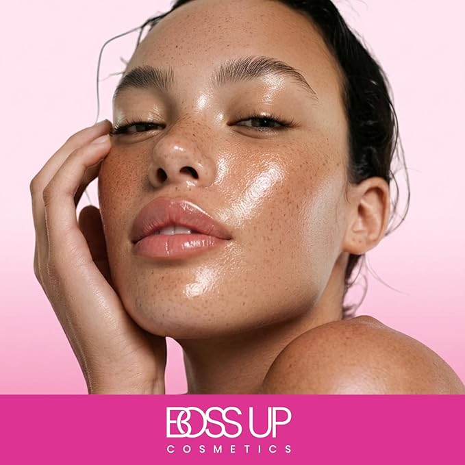 BossUp Cosmetics All-In-One Lip Kit | Dark Brown Lip Liner and Lip Oil Set with Clear and Color Changing Lip Oils | Complete Lip Makeup Kit for Women