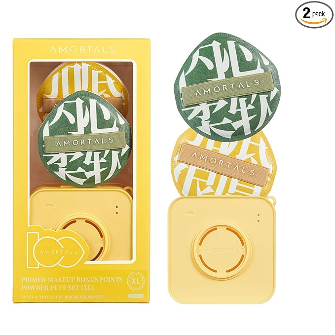 Foundation Puff, Powder Puff, Makeup Sponge Set, 2PCS Make up Sponges for Foundation, Foundation Fuff for Liquid Makeup, Foundation Puff with Case