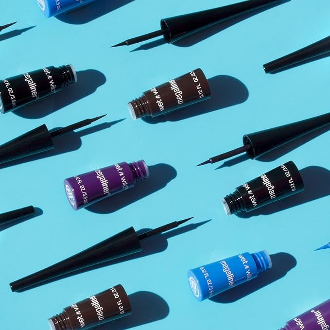 wet n wild MegaLiner Liquid Eyeliner - Dark Brown (Pack of 2)