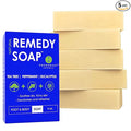 Truremedy Naturals Soap Bar for Men, Women - Tea Tree Oil Bar includes Peppermint, Eucalyptus - Remedy for Foot, Body, All Skin Types - Pack of 5