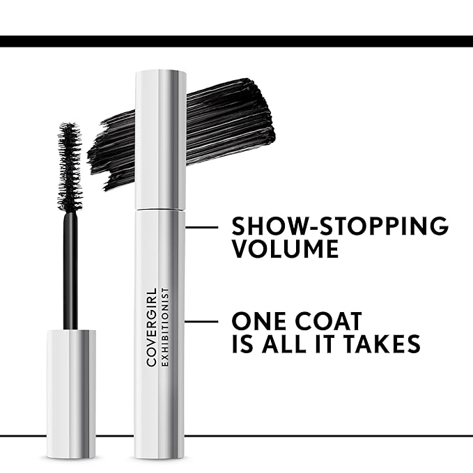 COVERGIRL Eye Enhancer Exhibitionist Mascara 825 Very Black 0.3 fl oz (Packaging May Vary)