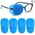 4 Pack Eye Patches for Kids Girls Boys, Right & Left Eye Patch for Glasses, Lazy Eye Patch for Children Treating Lazy Eye Amblyopia Strabismus and After Surgery (Blue)