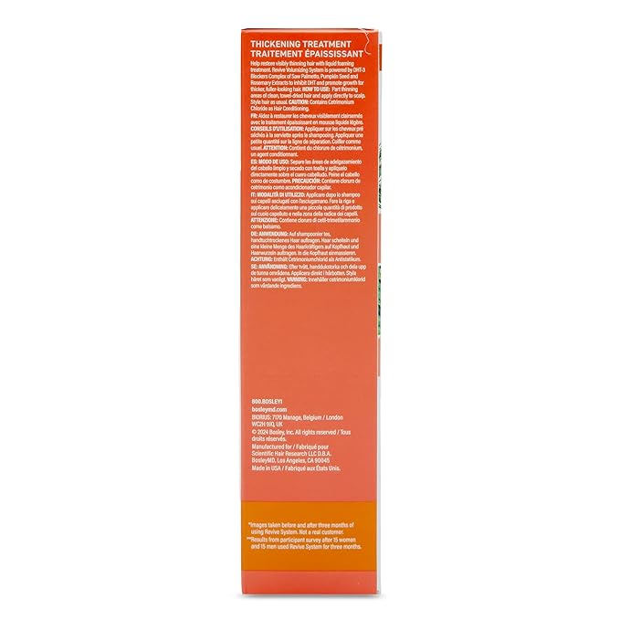 BosleyMD BosRevive Color-Safe Hair Care Kit for Thinning Hair, Starter Size (30 Days) – Shampoo, Conditioner & Thickening Treatment with Biotin, Panthenol & Botanical Extracts