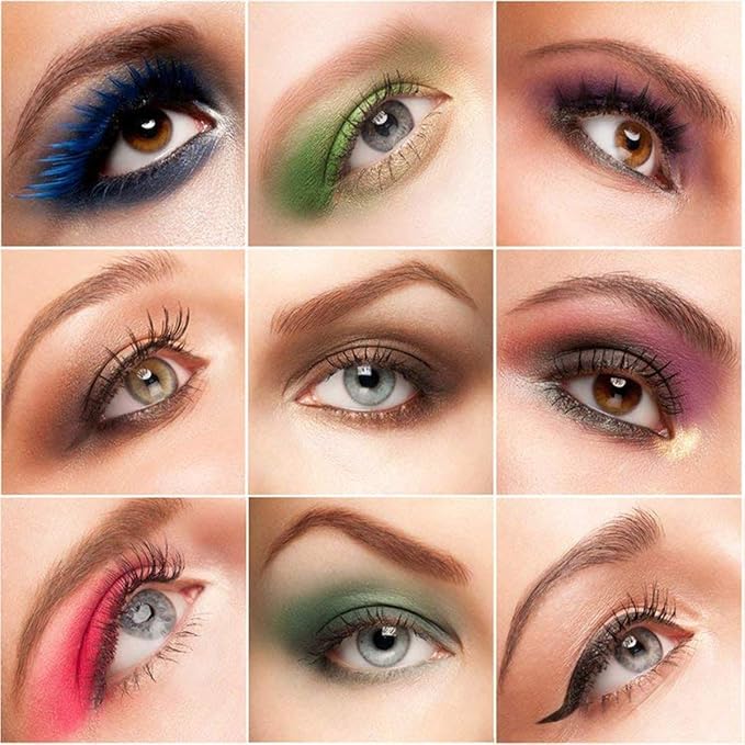 Akstore Disposable Dual Sides Eye Shadow Sponge Applicator Eyeshadow Brushes Makeup Brush (30PCS-Black)