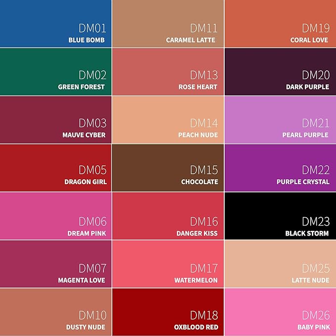 Depuplum Red Lipstick Matte for Women Color Stay Long Lasting Lipstick Smudgeproof Liquid Lipsticks Cruelty Free Lip Color for Mother's Day,DM05 Dragon Girl